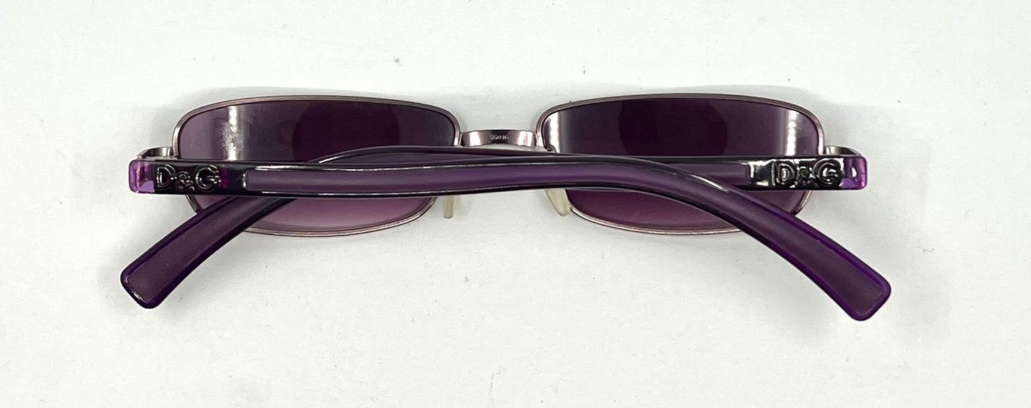 D&G 2068 282 Deadstock Y2K Full-Rim Sunglasses Violet Lenses-55mm-Italy