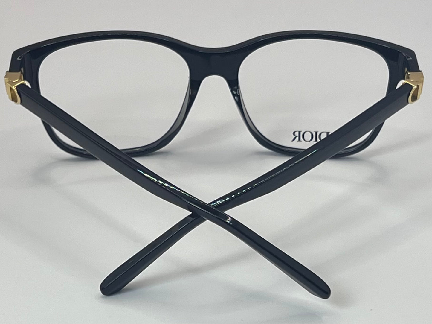 Y2K - BRAND NEW DIOR  30 Montaigne MiniO 1000-BLACK-Unisex-Eyeglasses 54-16-135