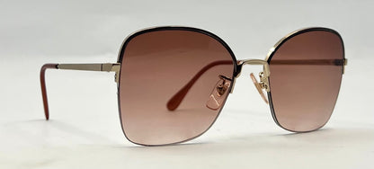 Cottet 941-Vintage Half-Rim Sunglasses-New Gradient Tinted Custom Lenses-Unworn
