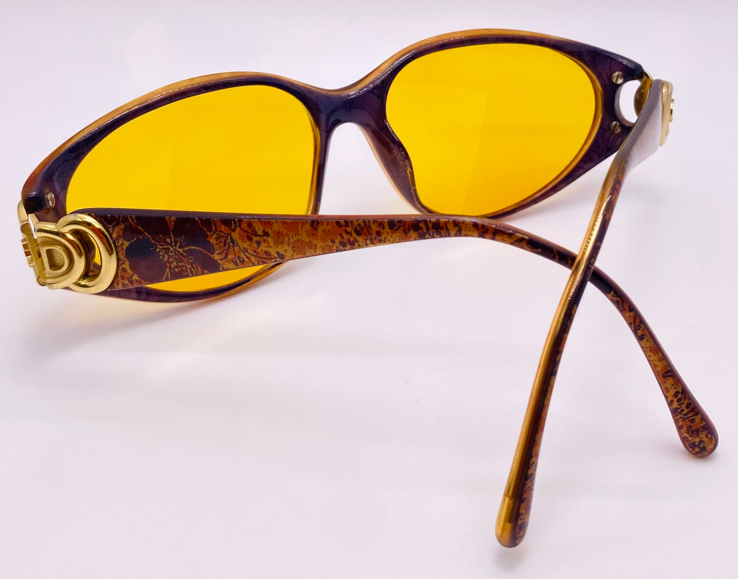 Vintage Christian Dior 2851 80 Sunglasses w/Brand New, Custom, Day/Night Yellow Lenses