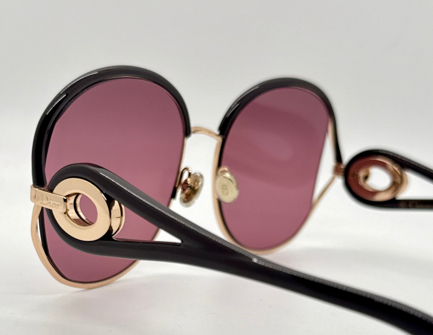 Christian Dior New Volute 58EVC Vintage Sunglasses-Rose Lenses-Full Kit-NOS/Unworn-57mm