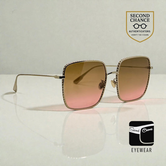 DIOR BY DIOR 3F Sunglasses-Silver Frame w/Gradient lenses-Y2K Vintage-Italy-Unworn