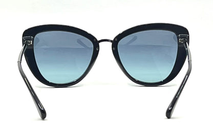 Chanel 5399 Cat Eye Sunglasses Blue Gradient Lenses Italy 53-19
