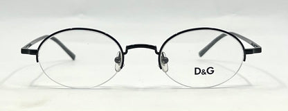 D&G Dolce & Gabbana 5058 01 m-Semi Rimless Oval Glasses Frame-UNWORN 47-21 135