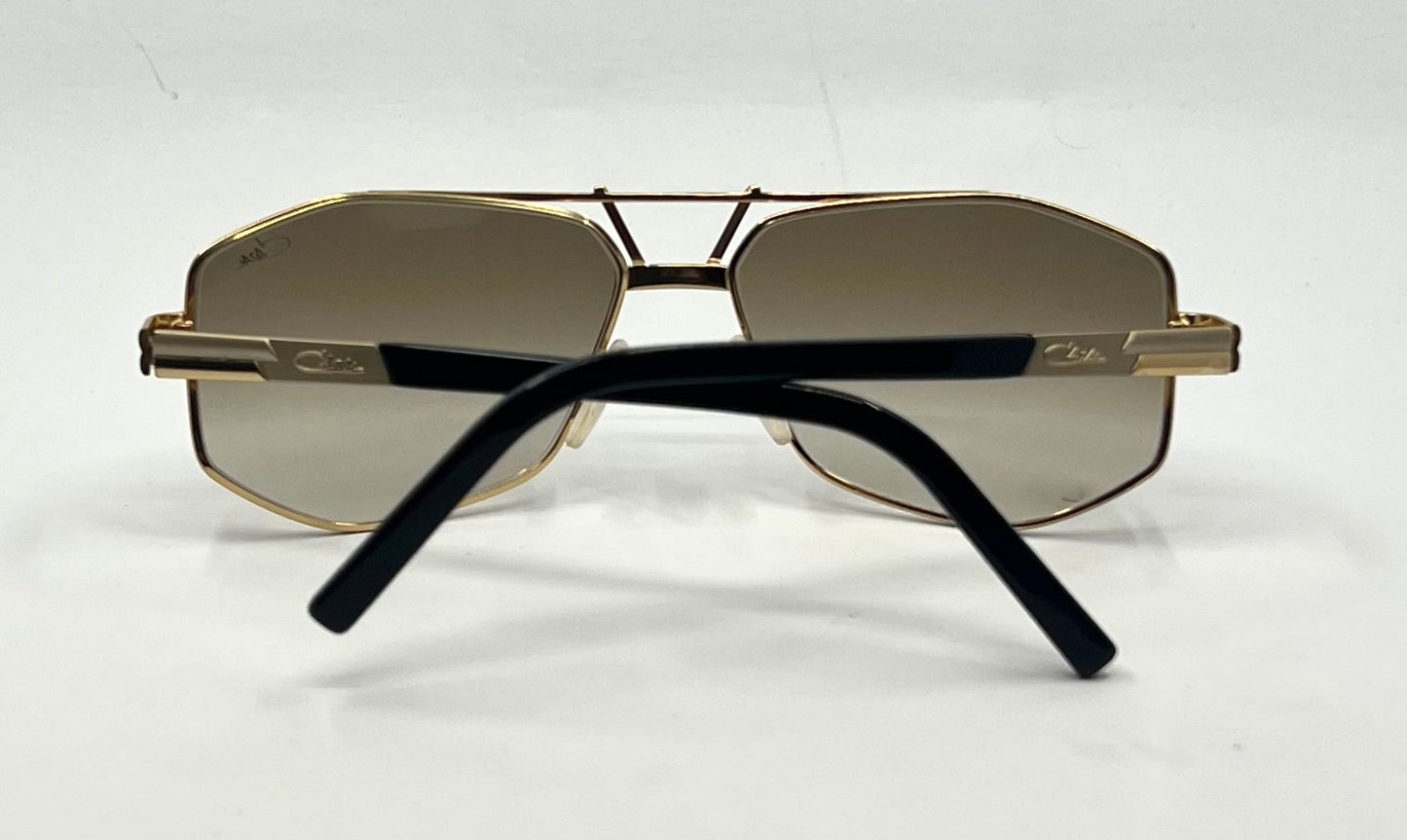 Cazal 9073 COL.001 Gold Black 61-16-140 Made in Germany-Vintage Sunglasses