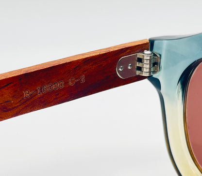 Original Timber Co. San Francisco-Model: B-16000
Y2K Deadstock-Genuine Wood Temples-45mm