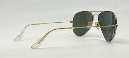 Ray-Ban Aviator Classic RB3025 Gold G-15 58mm Deadstock Unworn Full Kit