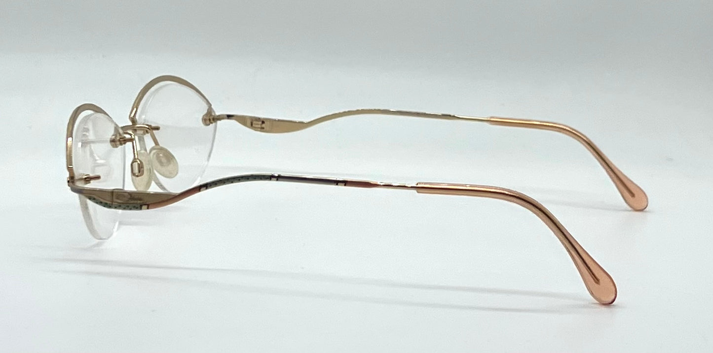 CAZAL 702 Col. 740 NOS/Unworn-Semi Rimless VINTAGE Eyeglasses-Germany