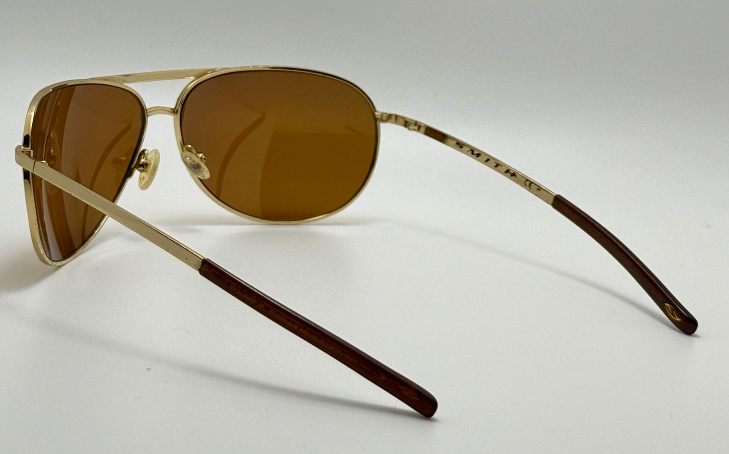 RETRO Smith Optics Serpico Gold Aviator with Brand New Custom Polarized Brown Berko’s Designs Lenses