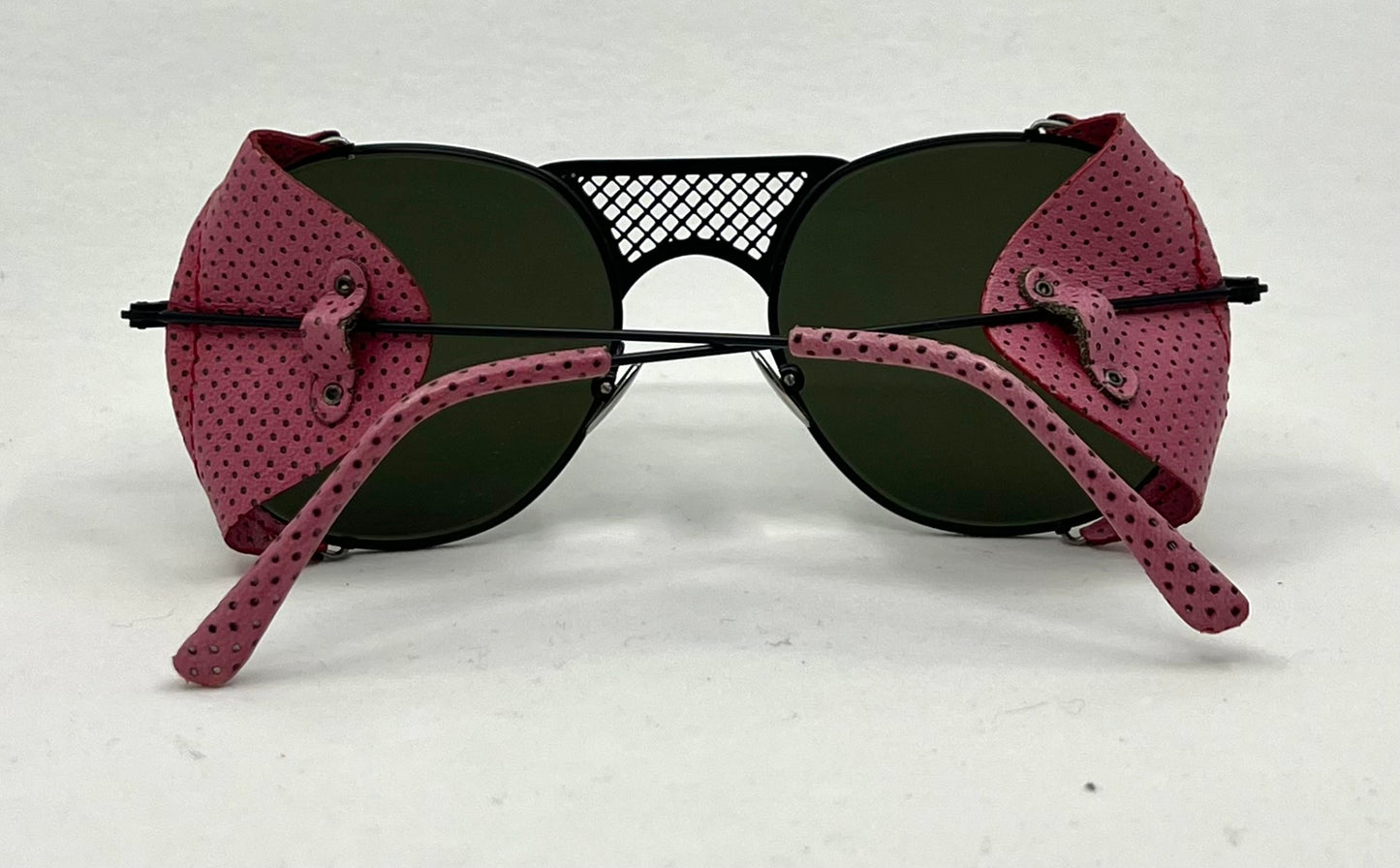 L.G.R Lawrence Flap 54-20-145 Pink Leather Side Shields Handmade in Italy Unworn