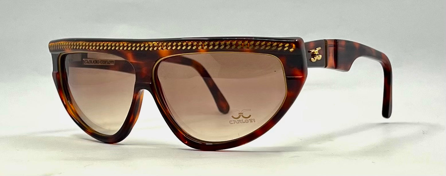 Claudia Carlotti STRATOS CC14 Vintage 70s Overiszed Sunglasses-Unworn