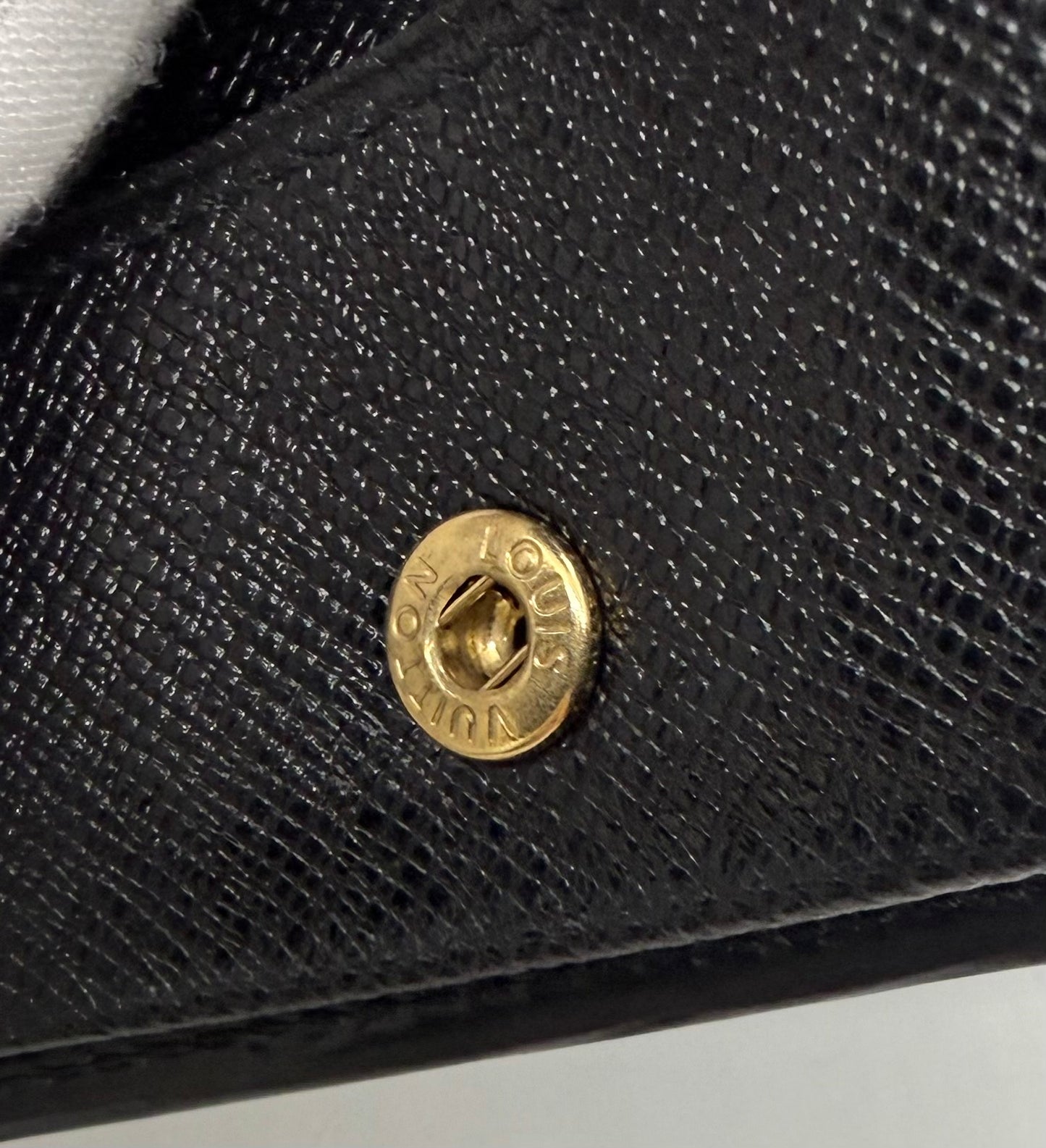 Louis Vuitton Vintage Black Epi Leather Snap Coin Purse-France