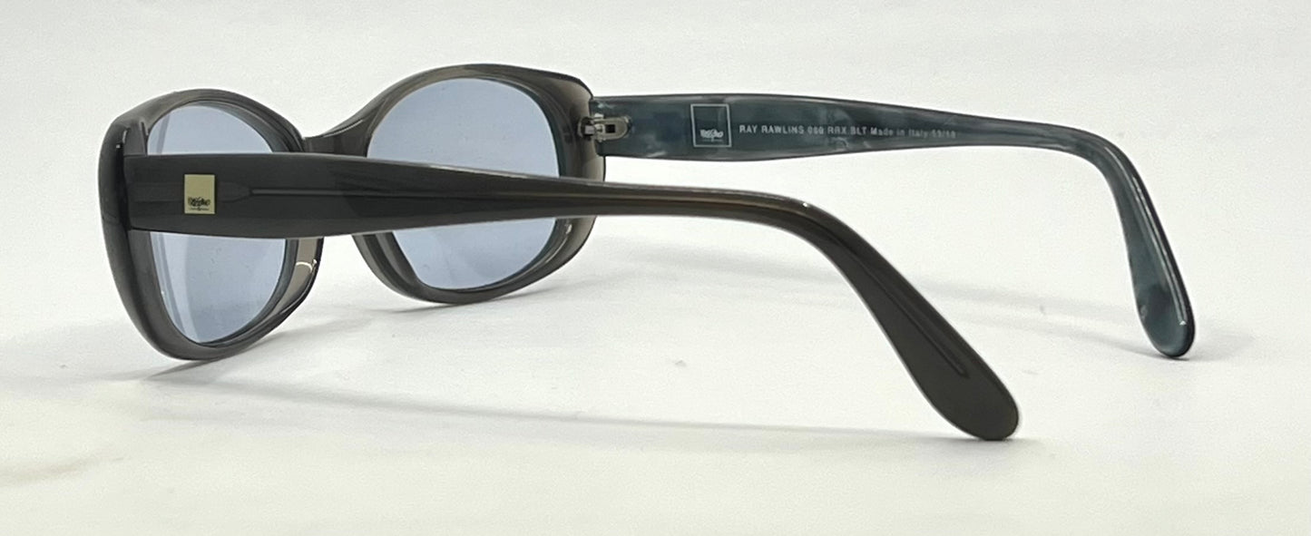 Ray Rawlins 060 RRX BLT Deadstock Sunglasses Italy 53/18 Blue Custom Lenses