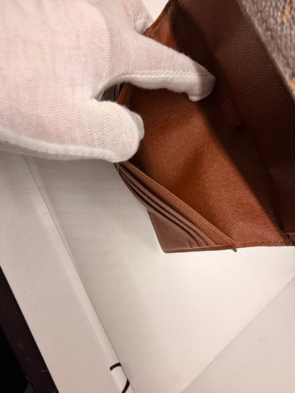Louis Vuitton Vintage Monogram Long Wallet Clutch Brown-Authentic-France