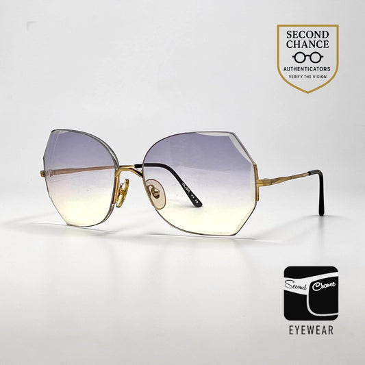 THIRA 62 Vintage 70s Frame-Rimless Geometric Sunglasses-Unworn-France