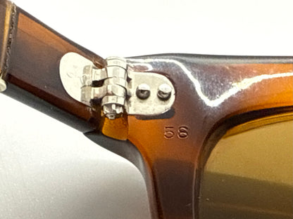 Persol RATTI 6602 Amber Tortoise 94 – Vintage – Custom Glass Lenses – Italy