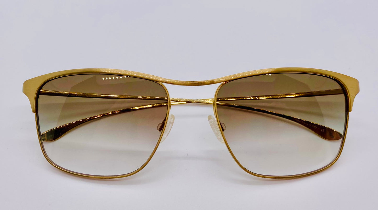 PAUL SMITH PM4068S 5103-6U “LANYON” Brushed Gold Frame Sunglasses-New/Y2k Vintage-55mm