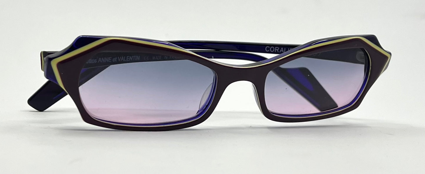 Anne et Valentin CORALIE 0607 Vintage Sunglasses w/New Gradient Tinted Custom Lenses-France