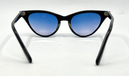 SRO VINTAGE Cat-Eye Sunglasses USA Made-New Blue Gradient Custom Lenses