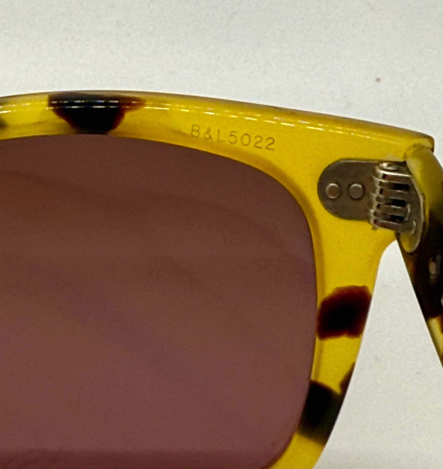 B&L Ray-Ban Wayfarer 5022 Honey Tortoise Sunglasses w/New Gradient Custom Lenses-USA