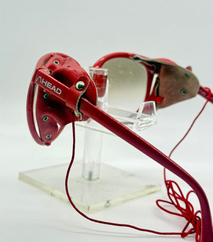 HEAD 4 PEAK Vintage Alpine Glacier Sunglasses Japan Leather Side Shields