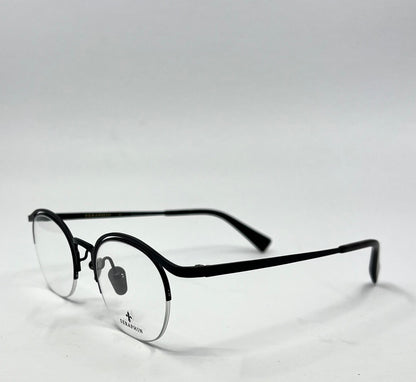 Seraphin Duval 8523 Eyeglasses Titanium Black 47-22-145/Handmade Japan-New