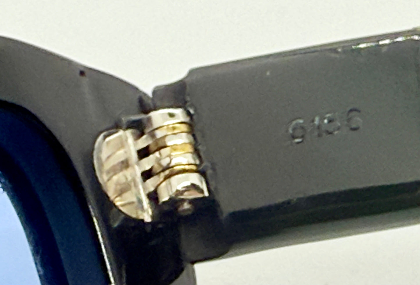 Persol 6156-Arabic Export-Blue Mineral Glass-Vintage 1940s-Deadstock-Rare