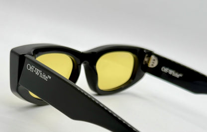 Off-White™ OERI090 1018 Sunglasses Black/Yellow Rare-New/Unworn-Full Kit Italy-51mm