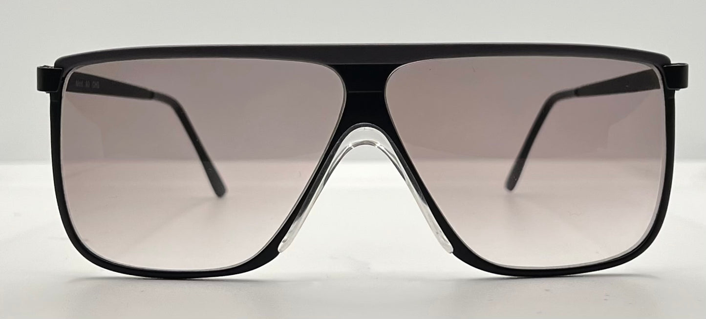 Mod. 93 CHG Shield Sunglasses w/New Grey/Purple Custom Gradient Lenses-Deadstock