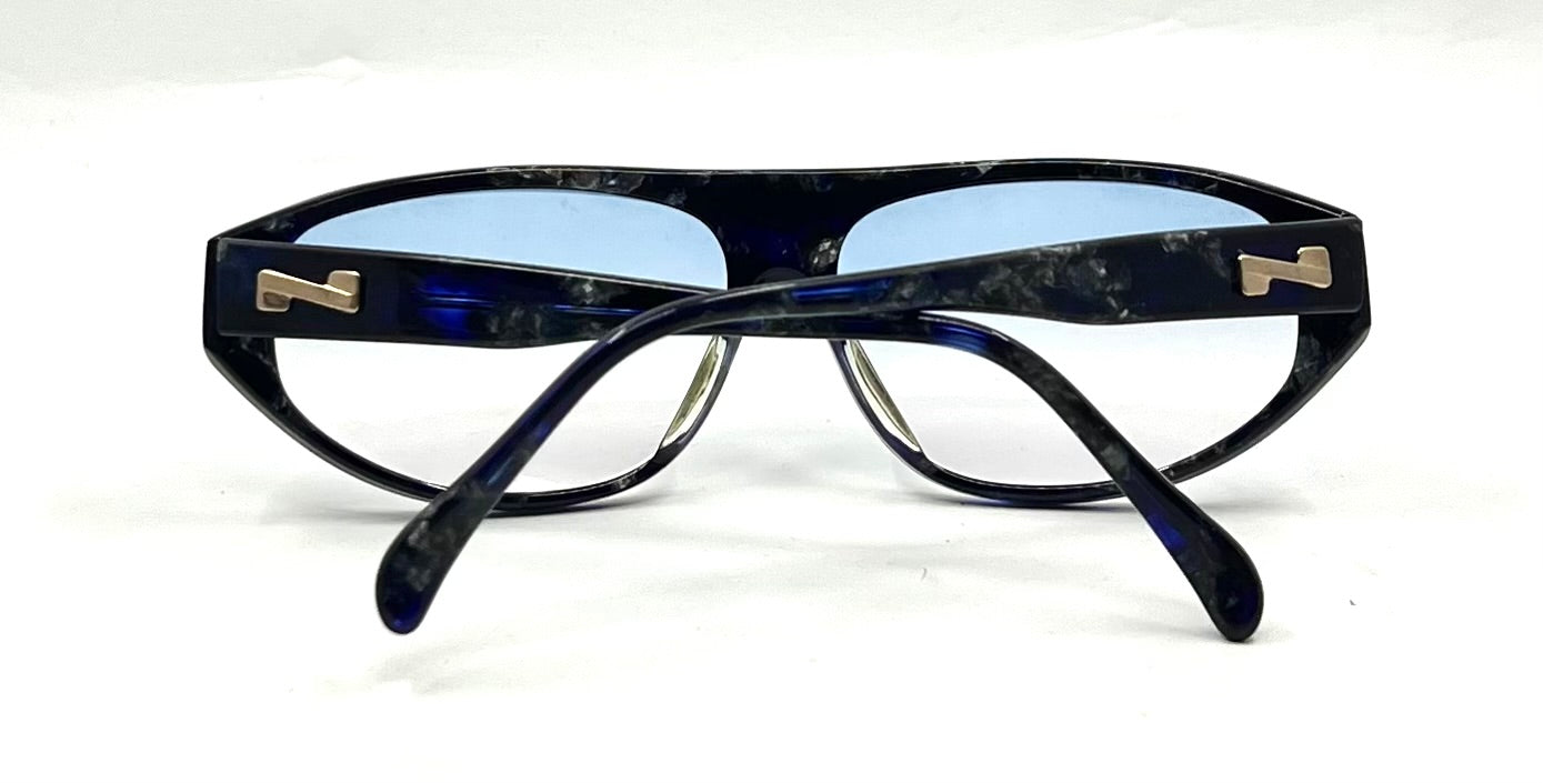 Neostyle Fashtrend 33/667 VINTAGE Sunglasses-Blue Acetate-New Gradient Custom Lenses