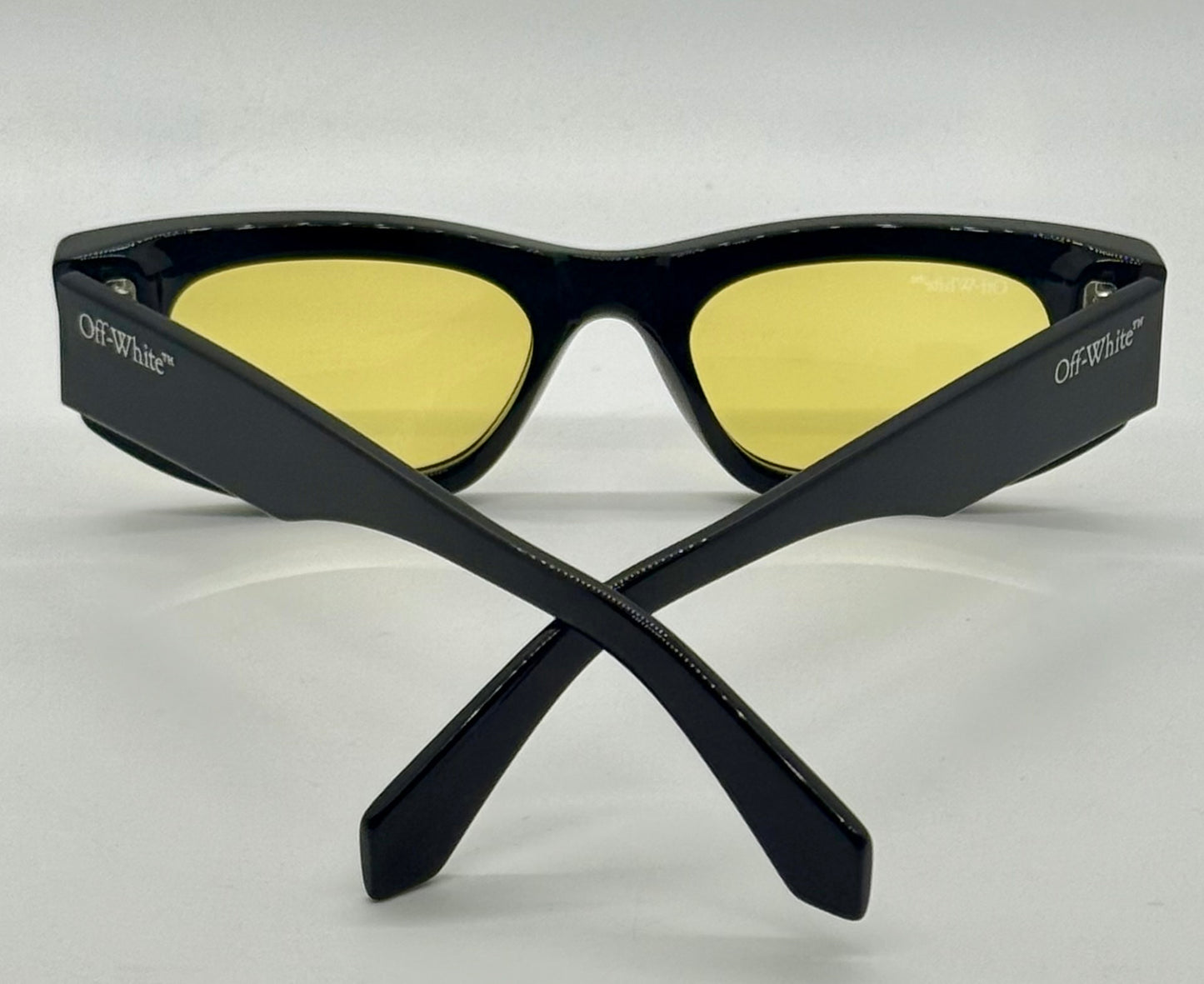 Off-White™ OERI090 1018 Sunglasses Black/Yellow Rare-New/Unworn-Full Kit Italy-51mm