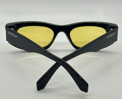 Off-White™ OERI090 1018 Sunglasses Black/Yellow Rare-New/Unworn-Full Kit Italy-51mm