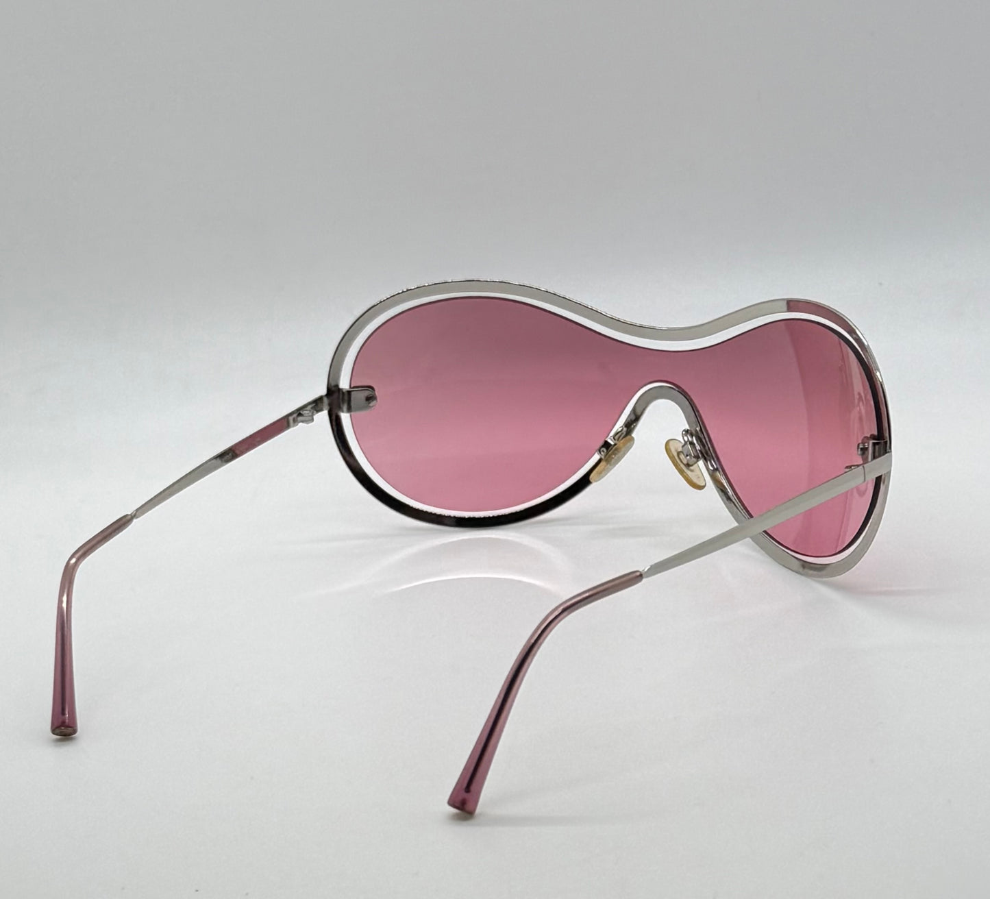 Chanel 4030 Y2K VINTAGE Shield Sunglasses Pink Lens Collector-Rare