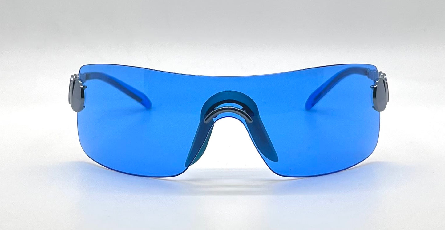 Christian Dior Millenium 55N Vintage Shield Sunglasses-Unworn/Full Kit