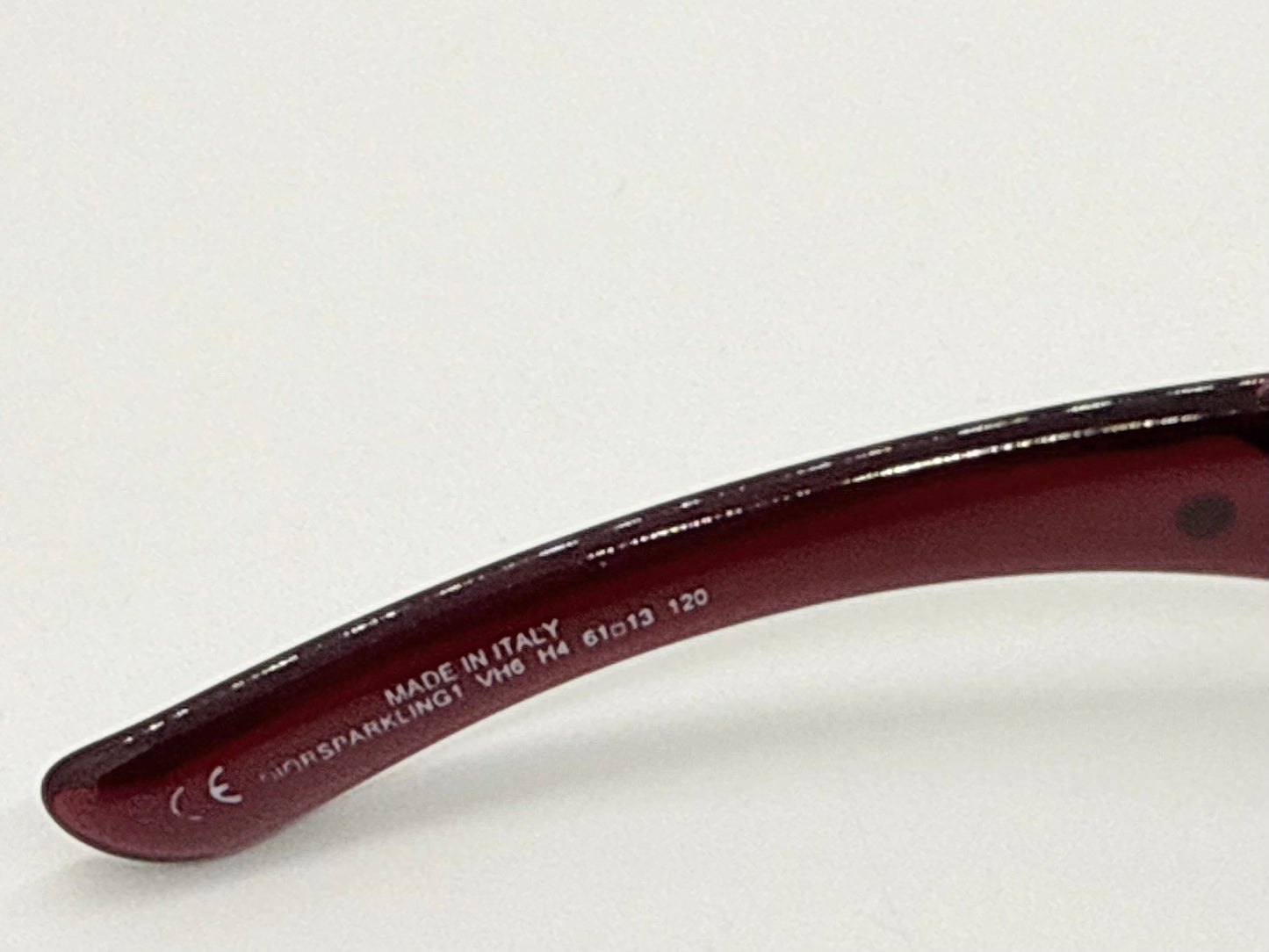 Dior Sparkling 1 Crystal Y2K Burgundy-Vintage Sunglasses-NOS/Unworn-Italy