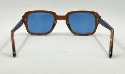 USS BCG 46-24 VINTAGE Military Frames-New Solid Blue Second Chance Customs Lenses