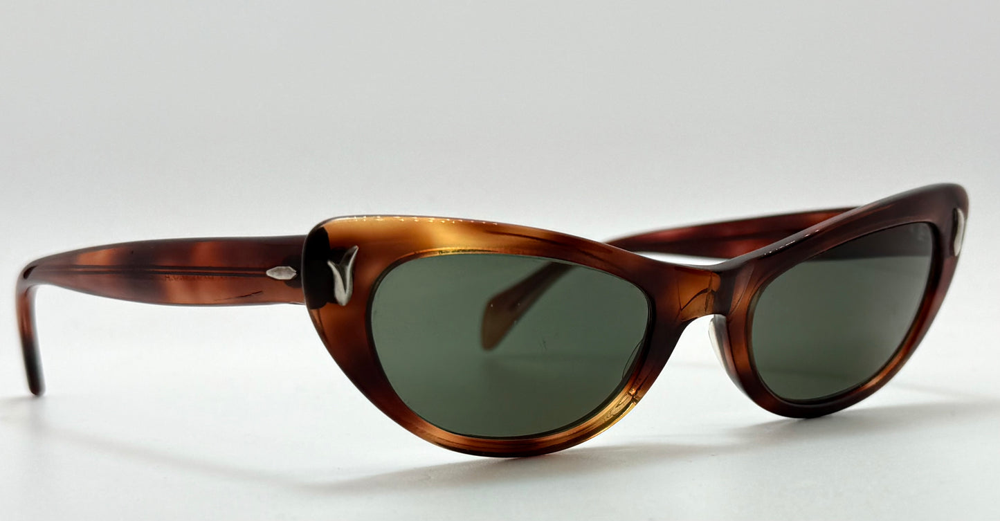 Vintage B&L Ray-Ban ALITA Cat-Eye Sunglasses, USA-Made, Mid-Century Glamour