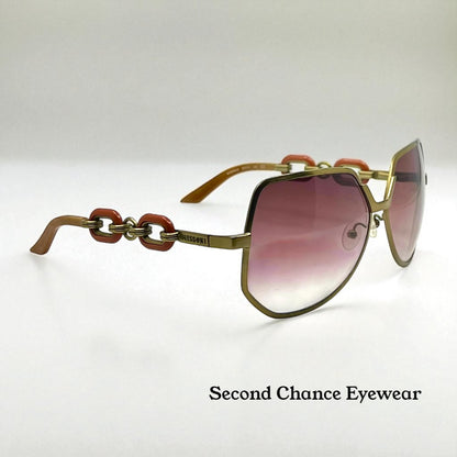 (Missoni Special Edition MI66603 Sunglasses Gold Chain 63-14 Deadstock