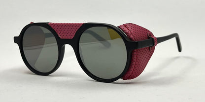 L.G.R Reunion III Glacier Sunglasses 49-22 Pink Leather Shields – Full Kit – Unworn