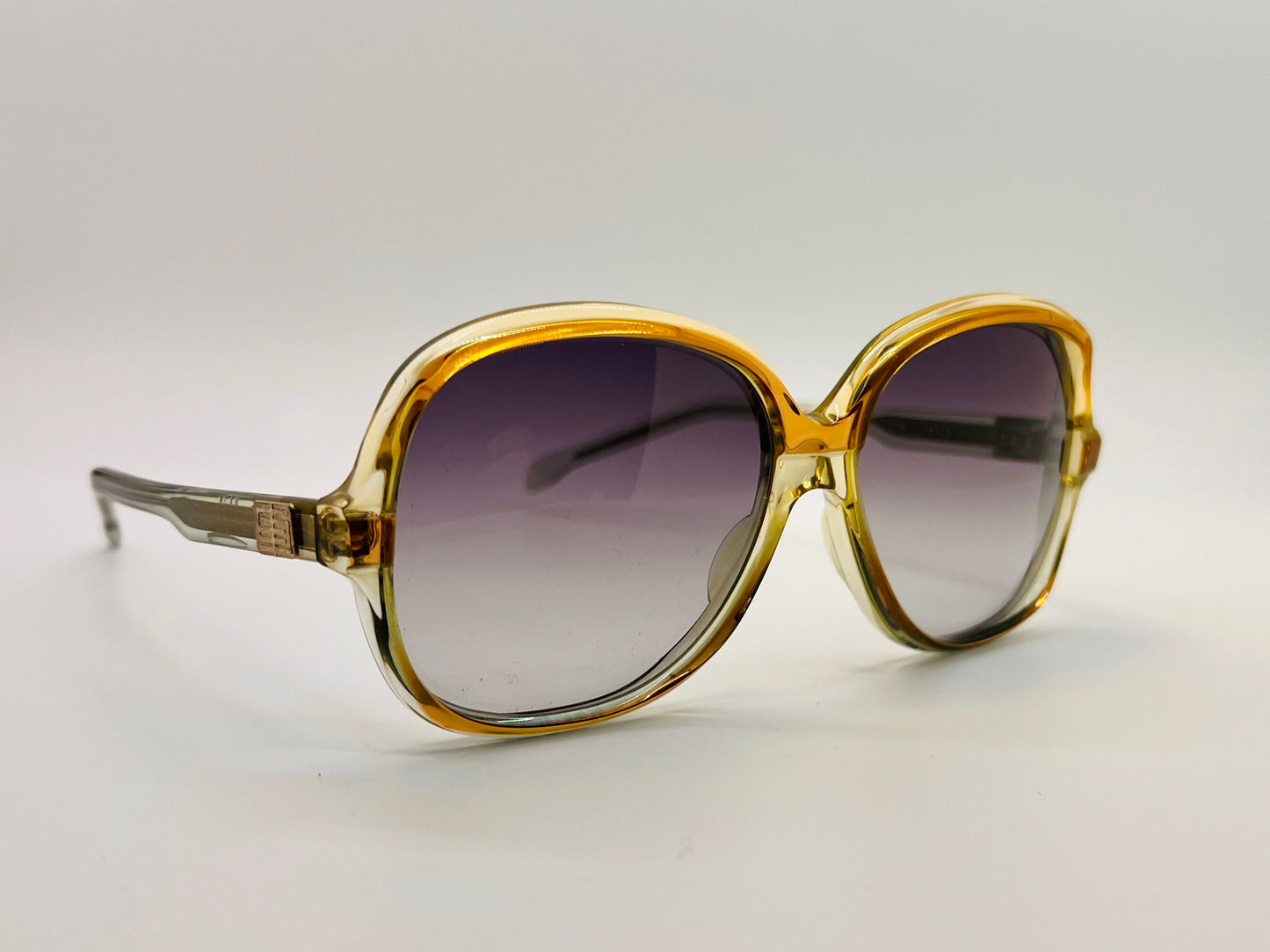 Vintage Emilio Pucci
Sunglasses-Amber Gold
Gradient Grey Lenses-NOS/UNWORN