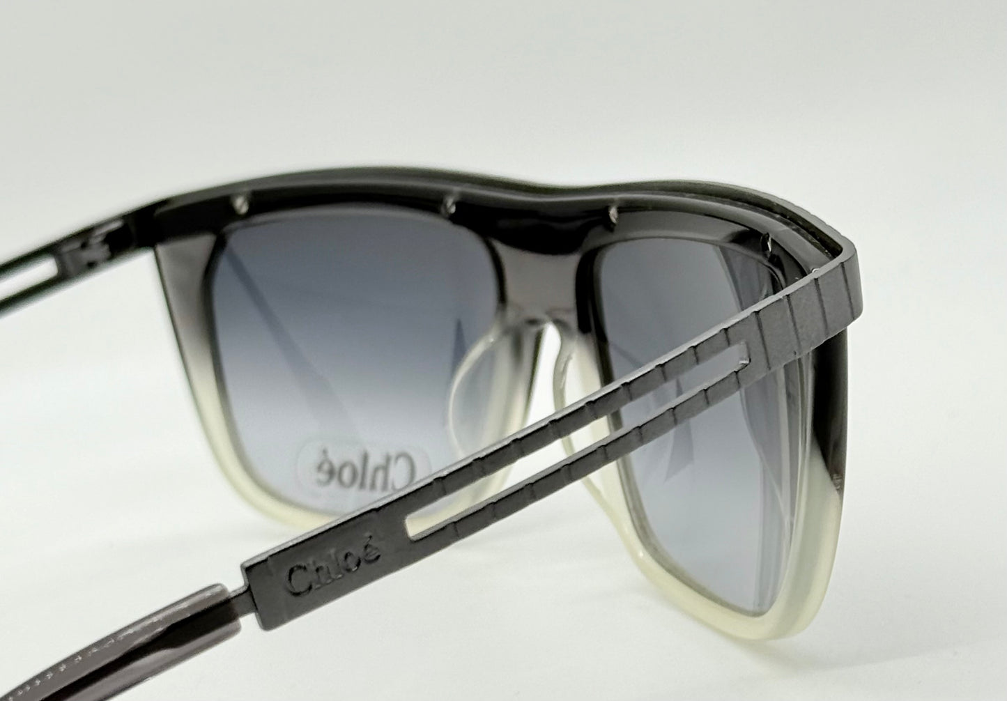 Chloé CL2186 C01-VINTAGE Shield Sunglasses-RARE/UNWORN-France-58mm-Grey Gradient