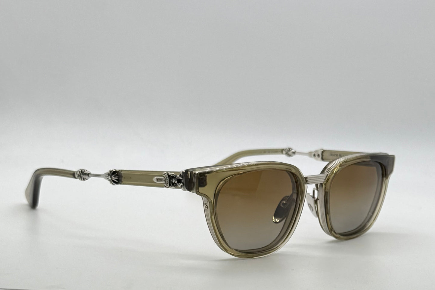 Chrome Hearts Duck Butter ARVISS Olive Crystal Zeiss Polarized Full Kit Unworn Japan