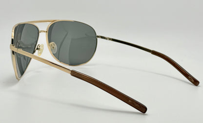 Smith Serpico Gold Aviator with Custom Polarized Blue/Grey Berko’s Designs Lenses