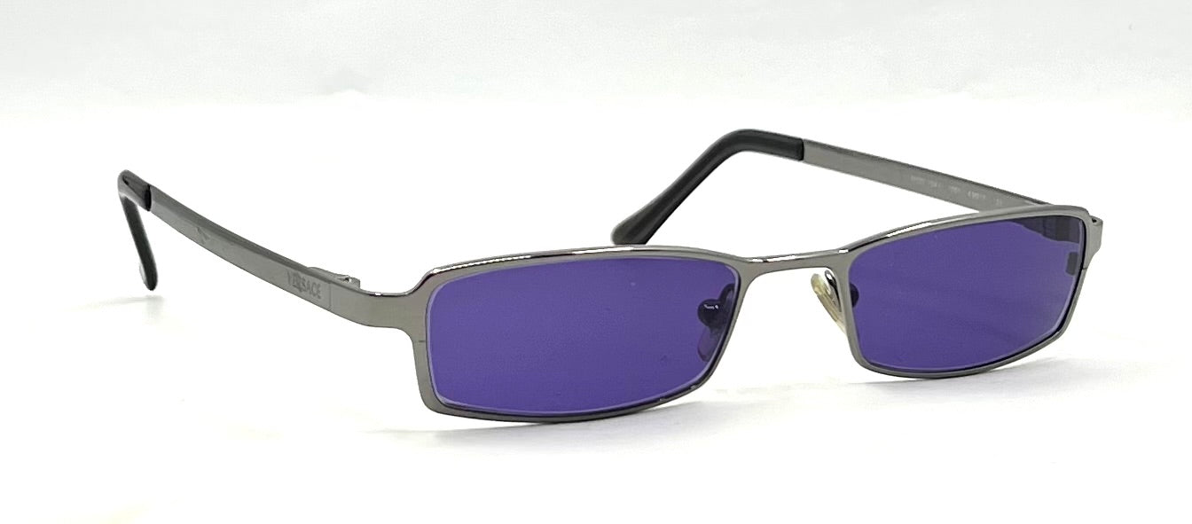 Versace MOD 1041 Vintage Y2K Sunglasses-New Purple Tinted Custom Lenses