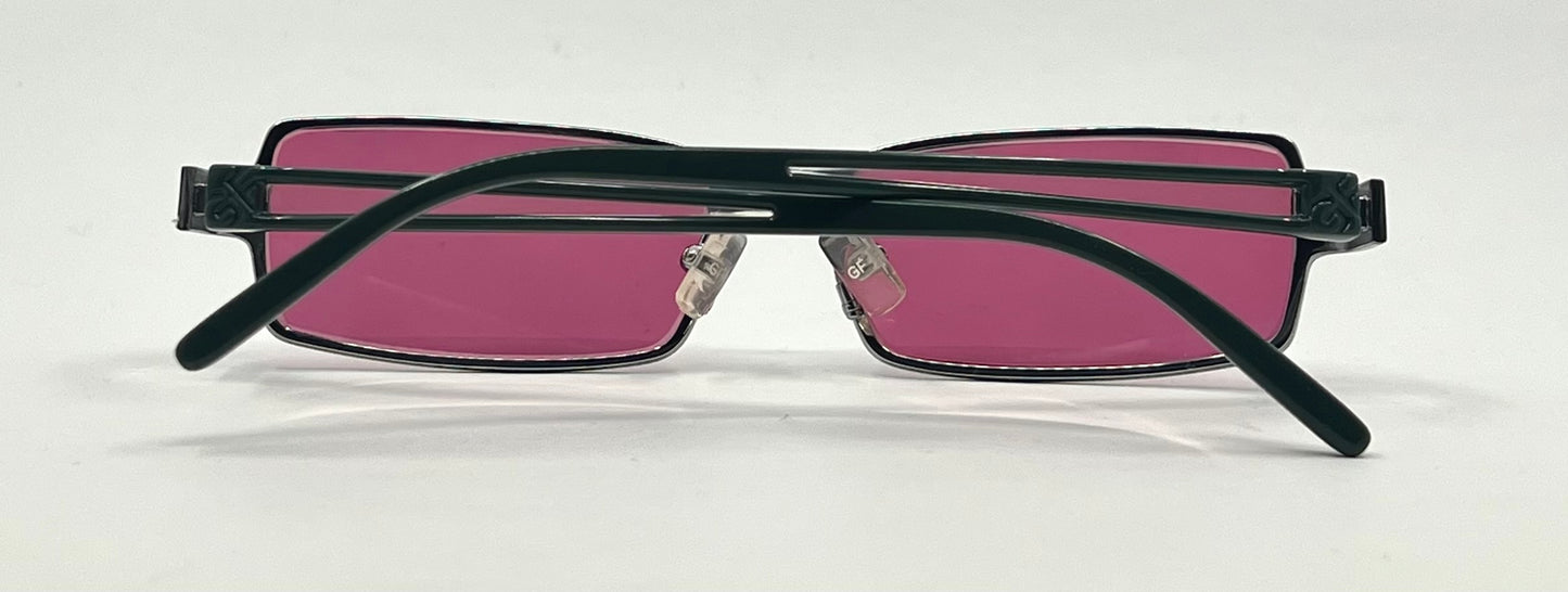 GF Ferre FF06502 Vintage Sunglasses – Unworn – New Pink Second Chance Customs Lenses