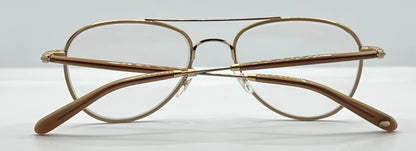 Garrett Leight Linnie PLBGE-MG Pearl Beige Matte Gold 51-19 Eyeglasses – Full Kit, New