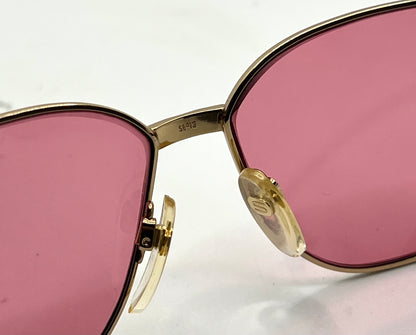 Silhouette M 6104/20 V6055 VINTAGE Sunglasses w/New Solid Pink Custom Lenses-58mm-Unworn/NOS