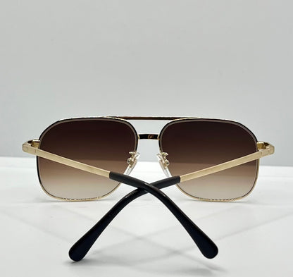 CULTURE HOUSE No. 375 – Vintage Japanese Deadstock Sunglasses | w/ New, Custom Tobacco Gradient Lenses (TITAN-P)