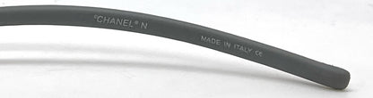 Chanel C232-7H Gray Wraparound Sunglasses Vintage Unworn Full Kit Made in Italy