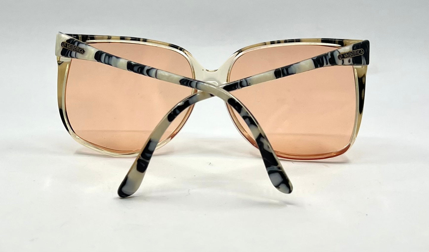 Valottica Italia 3560 VINTAGE Sunglasses-New Solid Peach Custom Lenses-Italy
